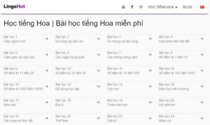 Lingohut – trang web học tiếng trung miễn phí