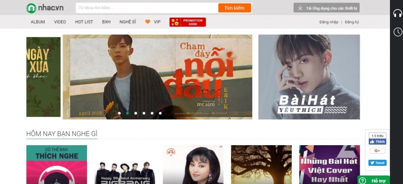 Nhac.vn – Âm thầm lọt top 10 website nghe nhạc trực tuyến phổ biến