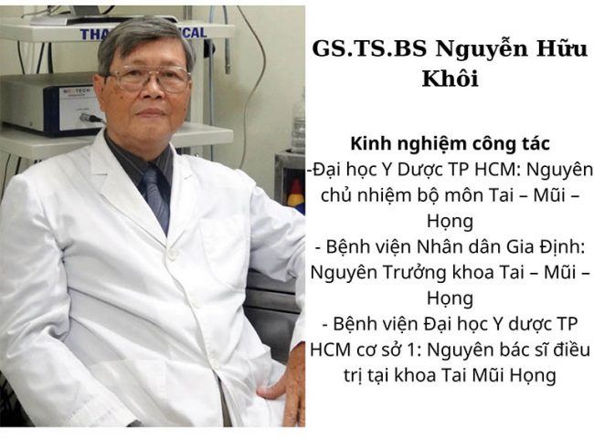 bác sĩ tai mũi họng giỏi tphcm - Nguyễn Hữu Khôi